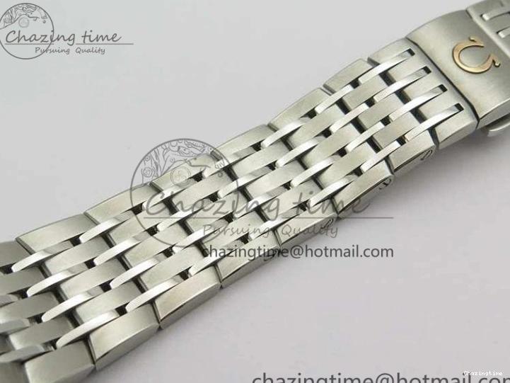 0409 HighQuality De Ville Chronograph SS OMF 1:1 Best Edition White Dial On SS Bracelet A 8151